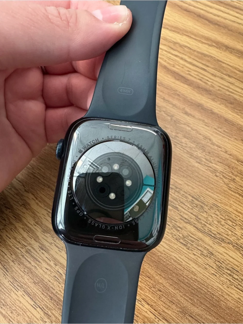 Apple Watch 7 45MM GPS Black Smartwatch with Black Sport Band